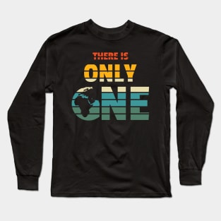 There is Only One Planet (retro colors) Long Sleeve T-Shirt